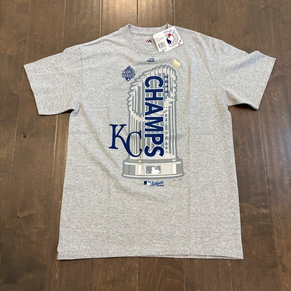 Majestic Other - NWT Kansas City Royals Shirt Men Med MLB Baseball 2015 World Series Champs Tee